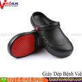 Giày Dép Bếp Chống Trơn Trượt Màu Đen