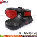 Giày Dép Bếp Chống Trơn Trượt Màu Đen