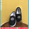 Giầy Vải Asia Lười Nữ Màu Xanh Đen