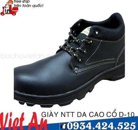GIÀY BẢO HỘ  NTT DA CAO CỔ D-10