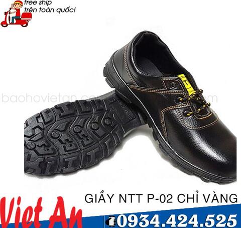 GIẦY BẢO HỘ NTT P-02 CHỈ VÀNG
